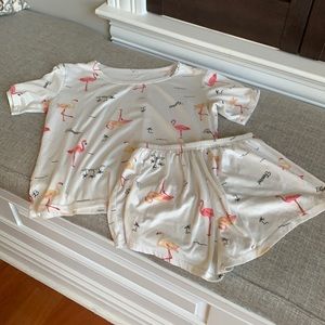 Flamingo Girl pajama set